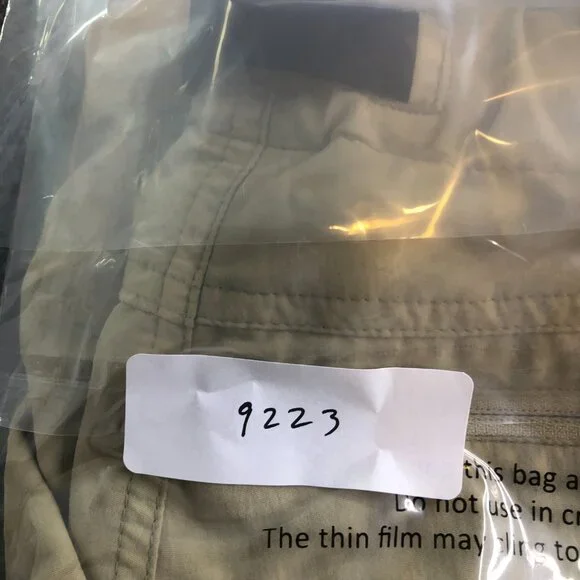 Patagonia Hiking Shorts Mens Medium GI III Tan Nylon Pockets Belted - Picture 10 of 10